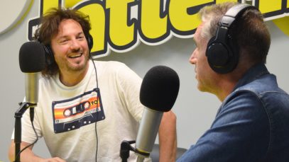 Foto di Massimo di Cataldo e Andrea Agresti negli studi di LatteMiele