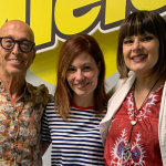 Anna Patti in compagnia di Silvia Mezzanotte e Carlo Marrale per la puntata de "I Numeri 1"