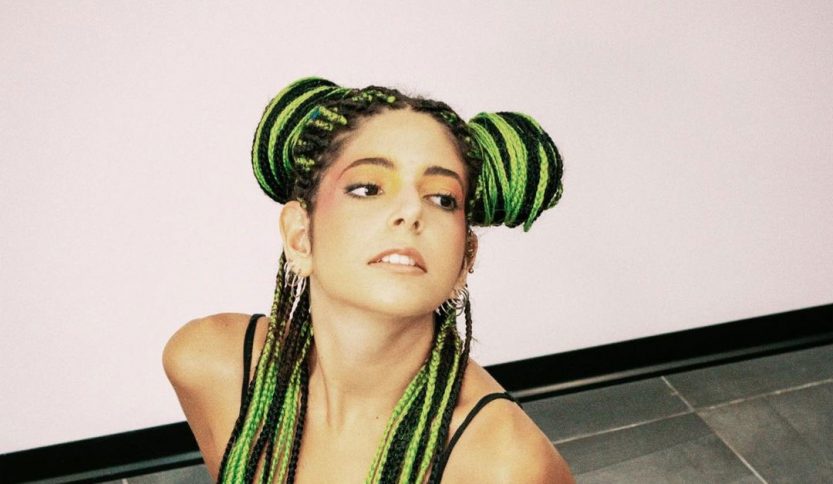 Camilla Pandozzi nel backstage di un concerto