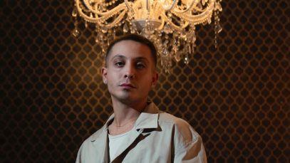 Giaime sul set del videoclip