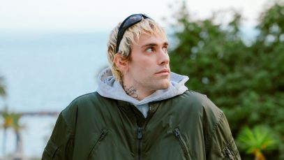 Mr.Rain in un giardino