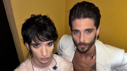 Santi Francesi dietro le quinte dell'Ariston