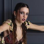 Foto di Angelina Mango con outfit della terza serata di Sanremo