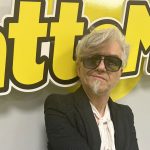 Morgan negli studi di Radio LatteMiele