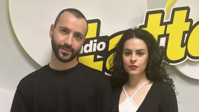 Stone ed Evra negli studi di Radio LatteMiele