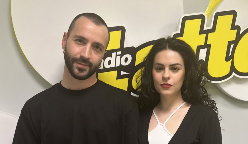 Stone ed Evra negli studi di Radio LatteMiele