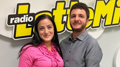 raffaella d'ascoli negli studi di radio LatteMiele