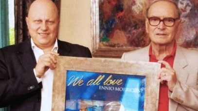 Luigi Caiola con Ennio Morricone