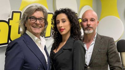 Foto degli avvocati Esposito, Biondi e del conduttore Roberto Alessi