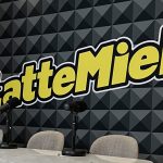 Lo studio di Radio LatteMiele a Sanremo