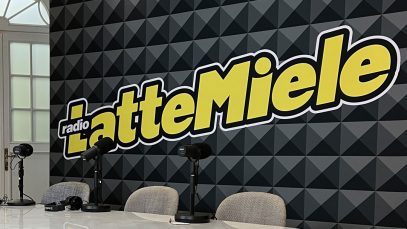 Lo studio di Radio LatteMiele a Sanremo