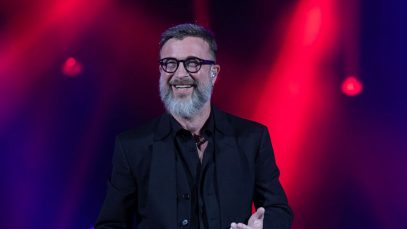 Marco Masini durante un concerto