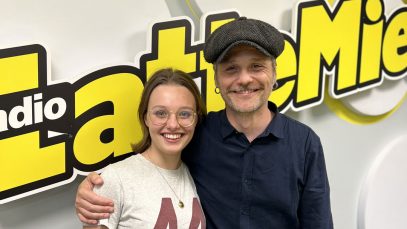 Angelo e Agata Pisani negli studi di Radio LatteMiele