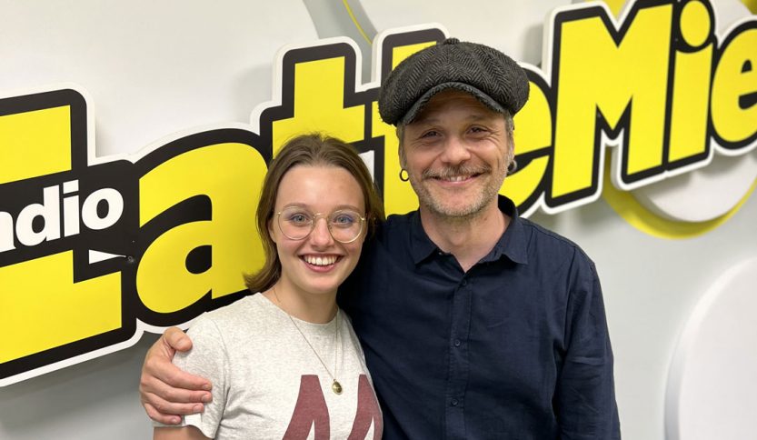 Angelo e Agata Pisani negli studi di Radio LatteMiele