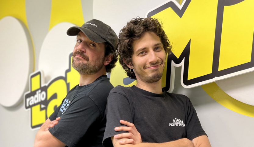 Frank Matano e Salvo Di Paola negli studi di Radio LatteMiele