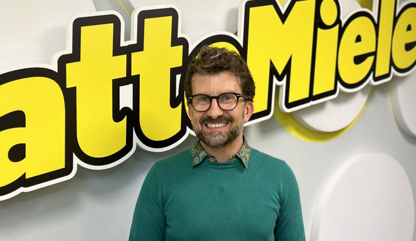 Mauro Simone negli studi di Radi LatteMiele