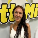Lucia Giovannini negli studi di Radio LatteMiele