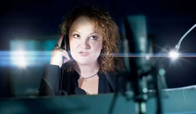 Emanuela Damasio nello studio di registrazione