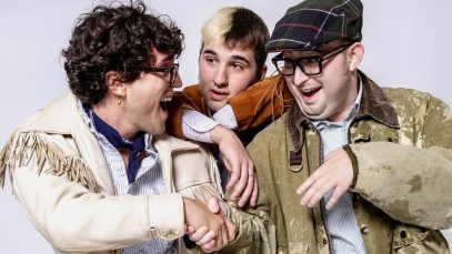 Disco Club Paradiso con sfondo lilla