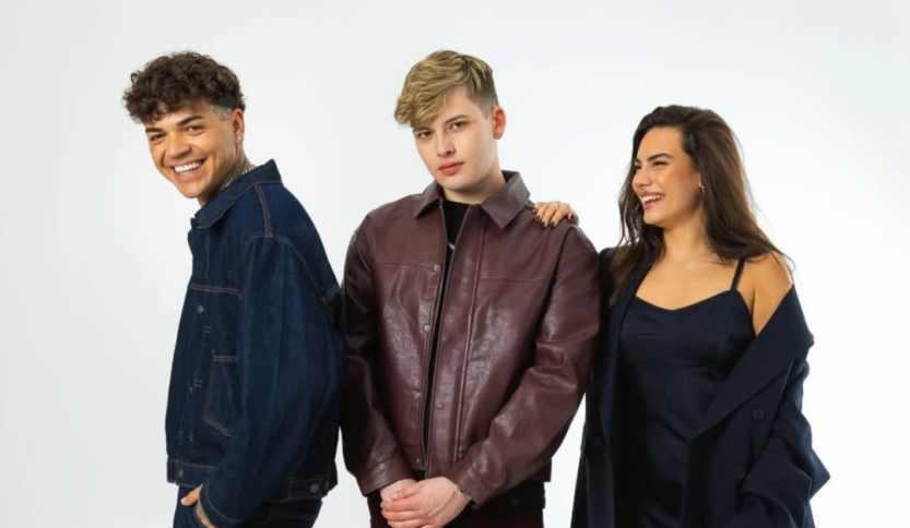 Blind, El Ma e Soniko con sfondo grigio