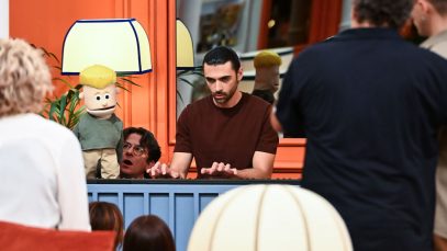 Carlo Amleto sul set di LOL6