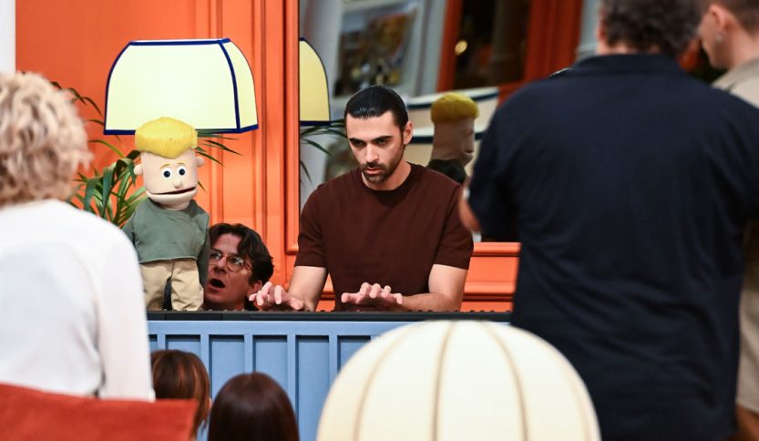 Carlo Amleto sul set di LOL6