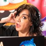 Stella Musy che doppia Gioia