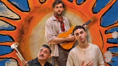 Alvaro Soler, Welo e Roy Paci con alle spalle un sole