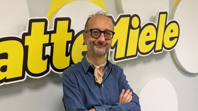 Andrea Laffranchi negli studi di Radio LatteMiele