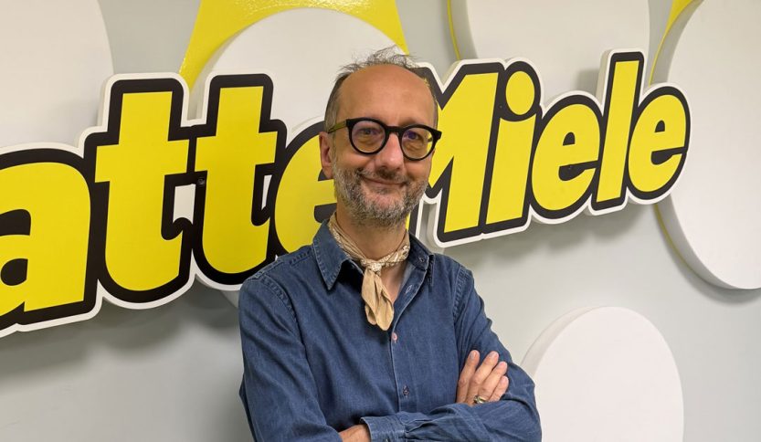 Andrea Laffranchi negli studi di Radio LatteMiele