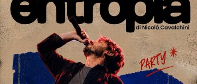 La locandina di "Entropia", lo show di Nicolò Cavalchini